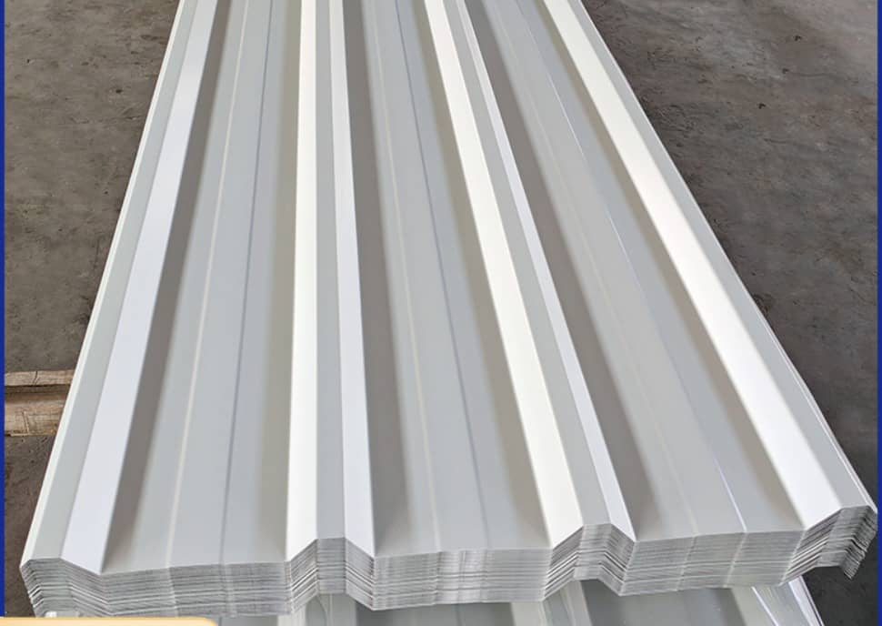 Tuile de Toiture en Résine Synthétique ASA-PVC – Blanc Brillant